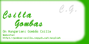 csilla gombas business card