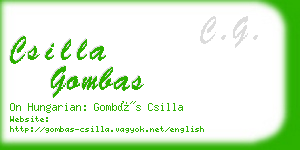 csilla gombas business card